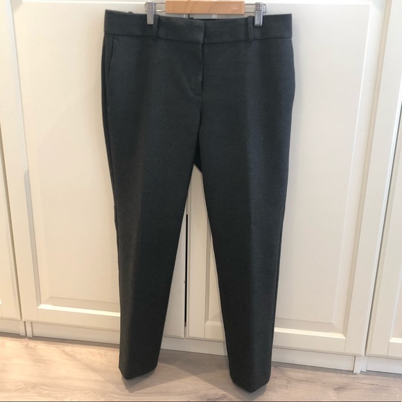 Ann Taylor Devin Fit Ankle Pants - Charcoal Grey - Picture 4 of 8